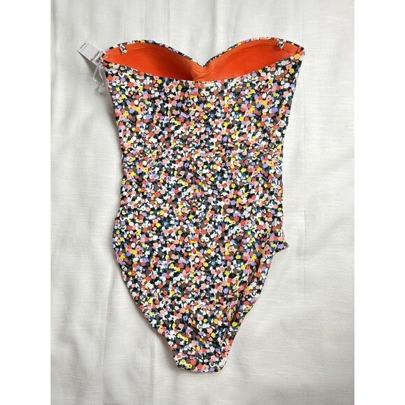 Anne Cole Confetti Me Bandeau One Piece Swimsuit Sz 12 New - Picture 5 of 11